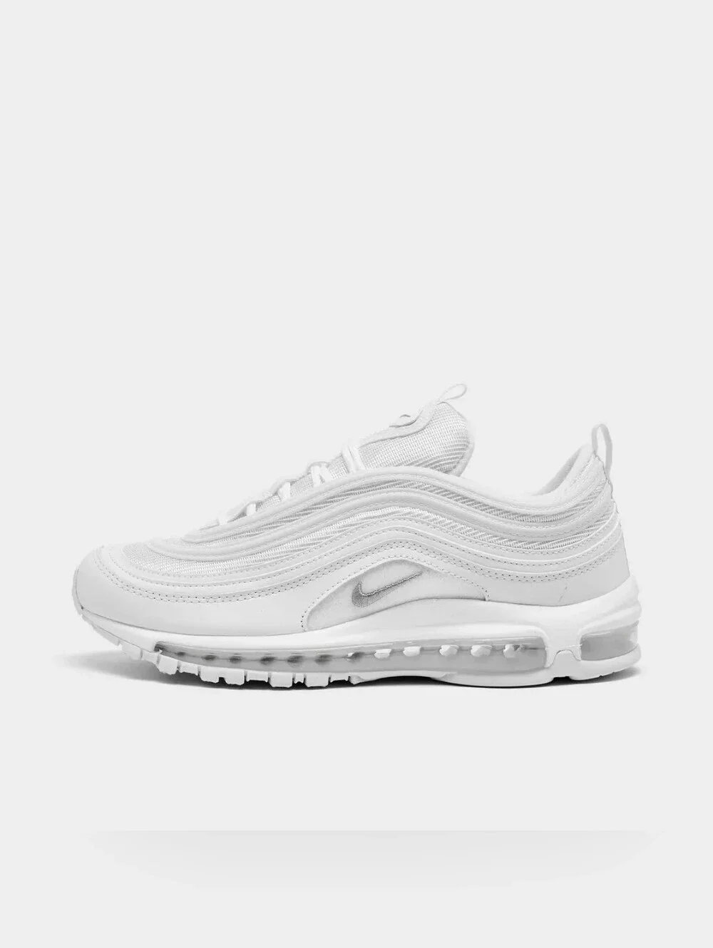 Nike White Air Max 97 Low-Profile Sneakers - Picture 1 of 9